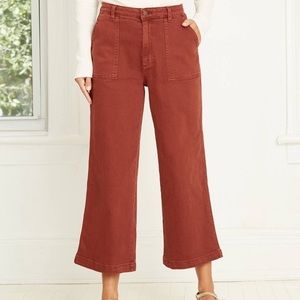 Women’s High Rise Wide Leg Cropped Pants